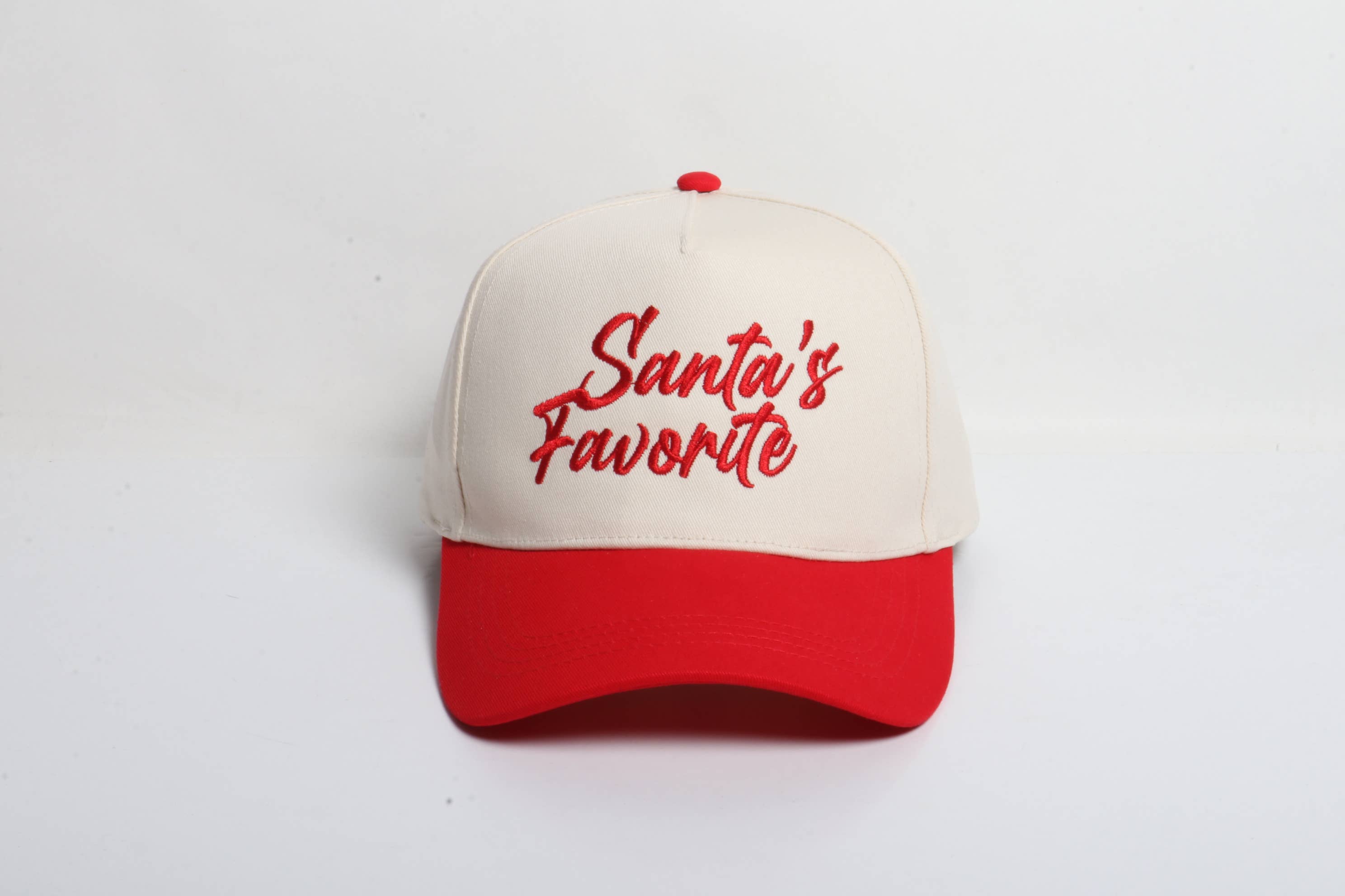 David And Young - Wholesale Baseball Cap - Women's - CHRISTMAS HOLIDAY SANTA'S FAVORITE 5 Panel Two Tone Cap3