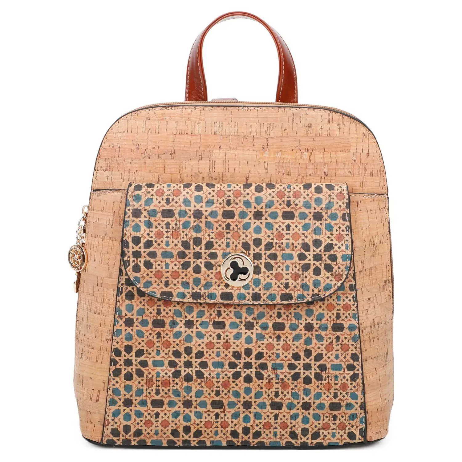Superbia - Wholesale Backpack - Women's - Medium Size Cork Backpack -58881