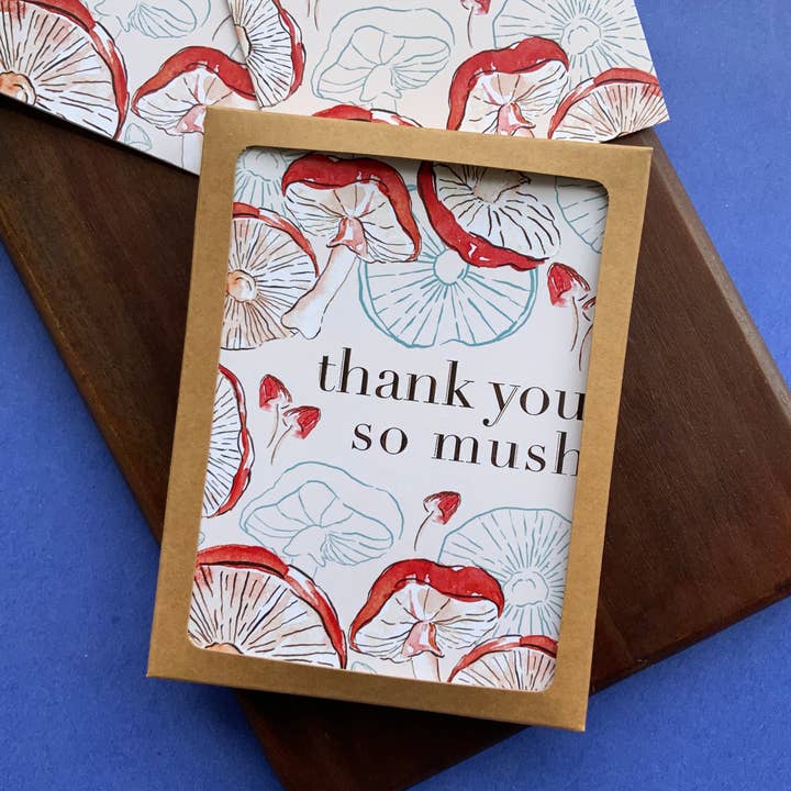 papierwinkel - Wholesale Thank You Card - Thank You So Mush Card | Single Thank You Card or Set of 8
5