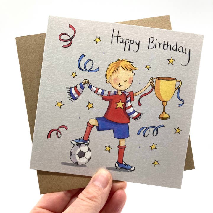 Ink and Snail Limited – Engroshandel Fødselsdagskort – Fødselsdagskort - Fodbold fødselsdag