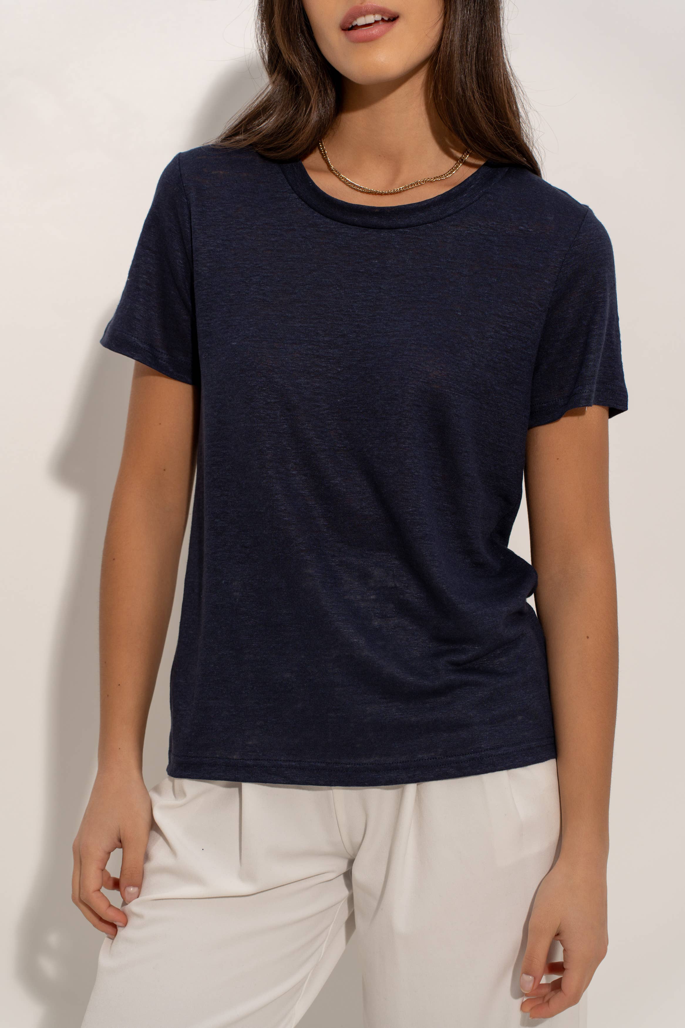 jw.atelier - Vente T-shirt – femme - T-shirt col rond en lin 36