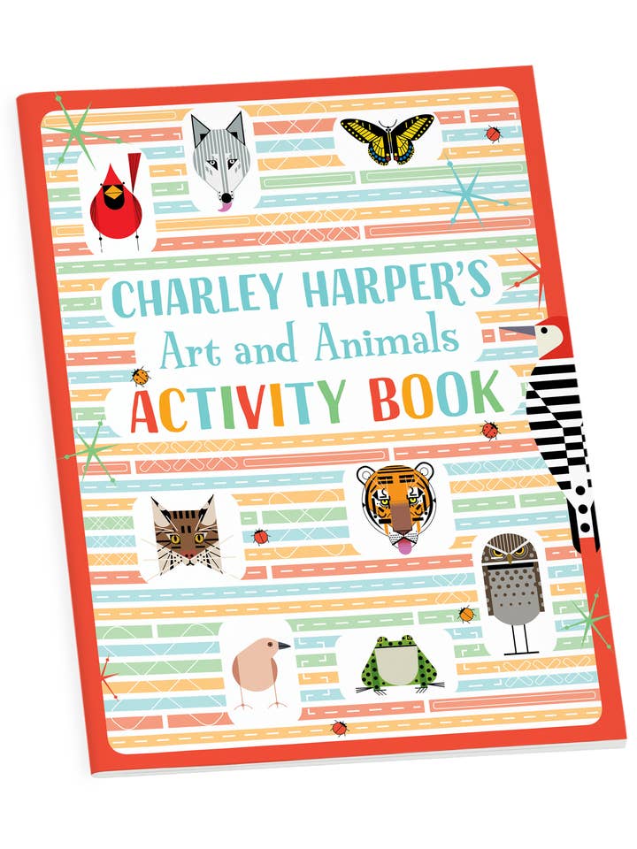 Charley Harper’s Art and Animals Activity Book for wholesale by Pomegranate