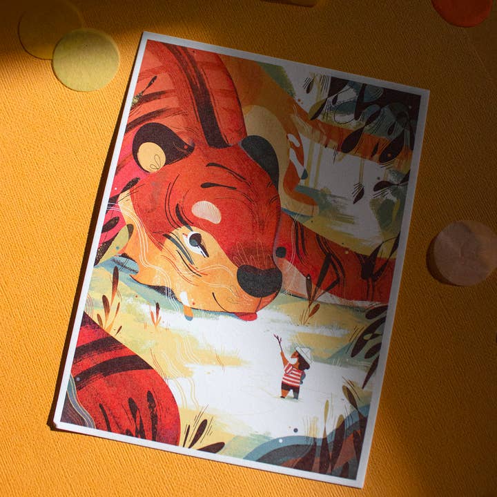 Print: Tigers Play for wholesale by Sulkypup