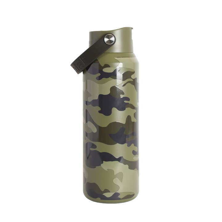 Elemental - Wholesale Water Bottle - 40oz Core Bottle - Dark Green Camo2