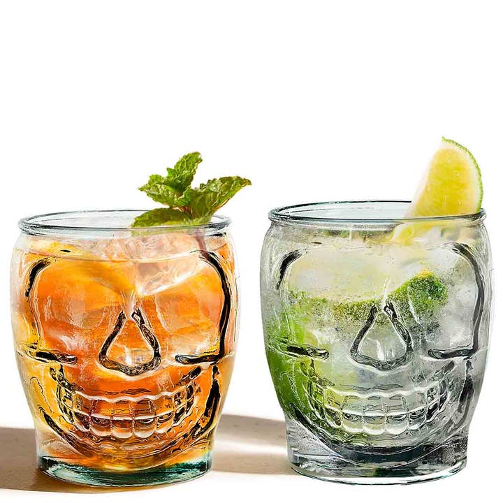 Couronne Co. - Wholesale Drinking Glass/Cup - 15 Oz Sugar Skull Tumbler2