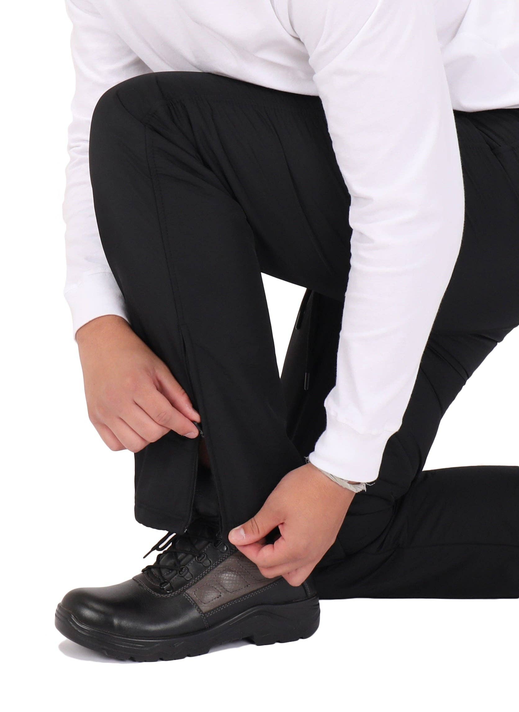Black Insulated Fleece - Lined Water Resistant Snow Pants - TALL for wholesale on Faire4