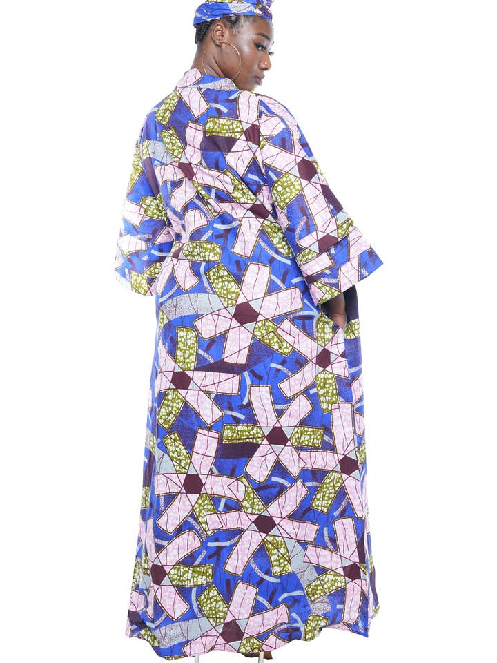 Satsuma Wholesale – wholesale Kimono – Women's – African Ankara Women Long Kimono Jacket | Robe | Duster
