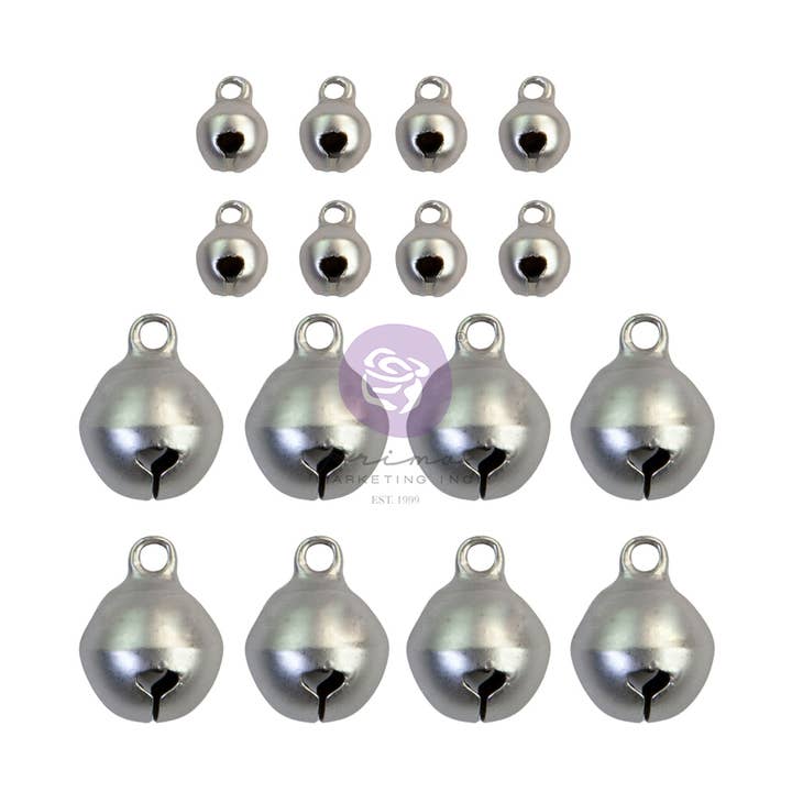 Prima Christmas Sparkle Bell Charms 16 Pcs 655350997830 for wholesale by Prima Marketing Inc