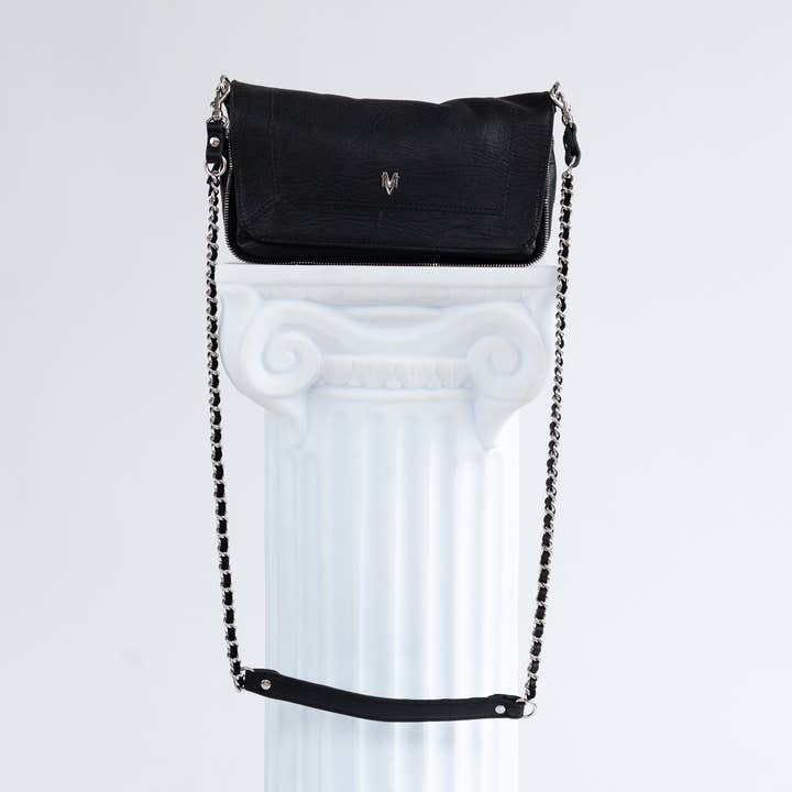 MAVARA - Vendita all'ingrosso Borsa a tracolla - Donna - Borsa nera a catena0