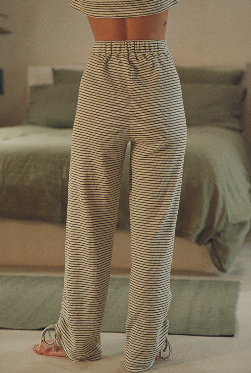 Nénés - Vente Pantalon – femme - Pantalon Zaniah - Rayures vertes1