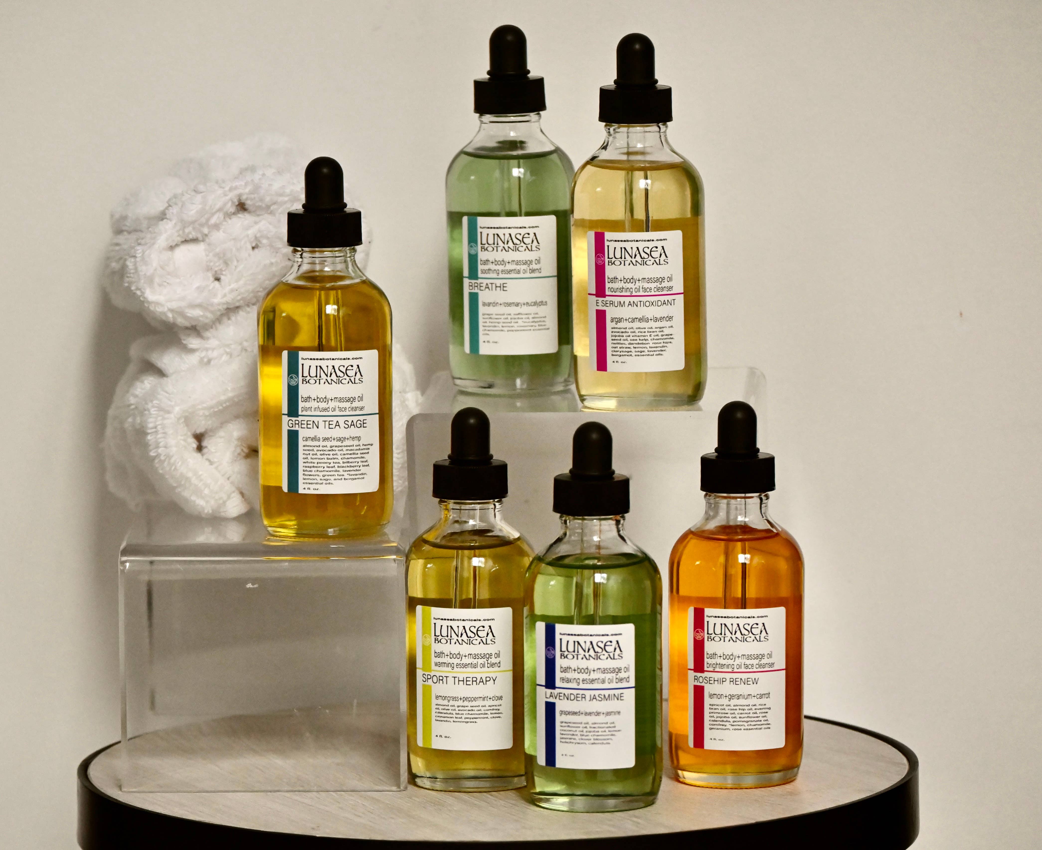 lunasea botanicals - Vendita all'ingrosso Olio bagno/corpo - Olio da bagno, corpo e massaggio e detergente viso all’olio0