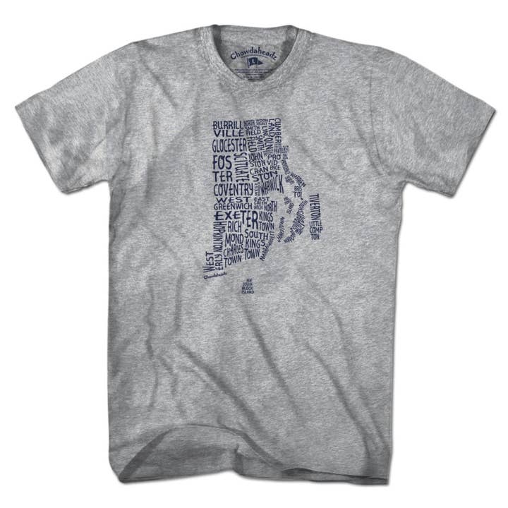 Chowdaheadz - Wholesale Screen Printed T-Shirt - Unisex - Rhode Island Cities & Towns T-Shirt3