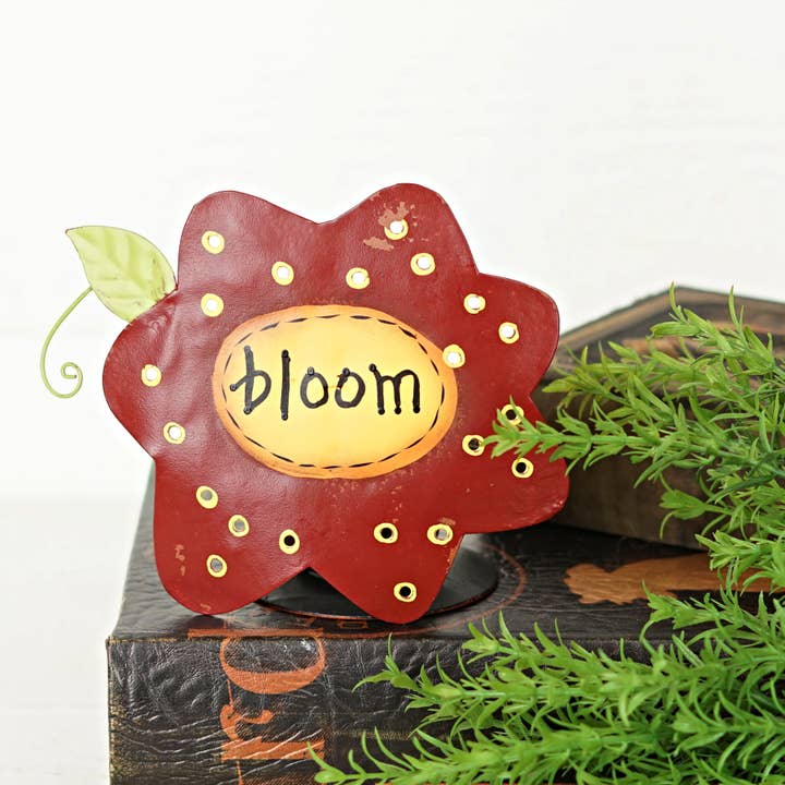 6inD Metal Votive Holder-Bloom- for wholesale by Two Ten Original LLC