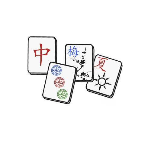 Maven Home - Wholesale Decorative Tabletop Object - Acrylic Napkin Weight - Mahjong