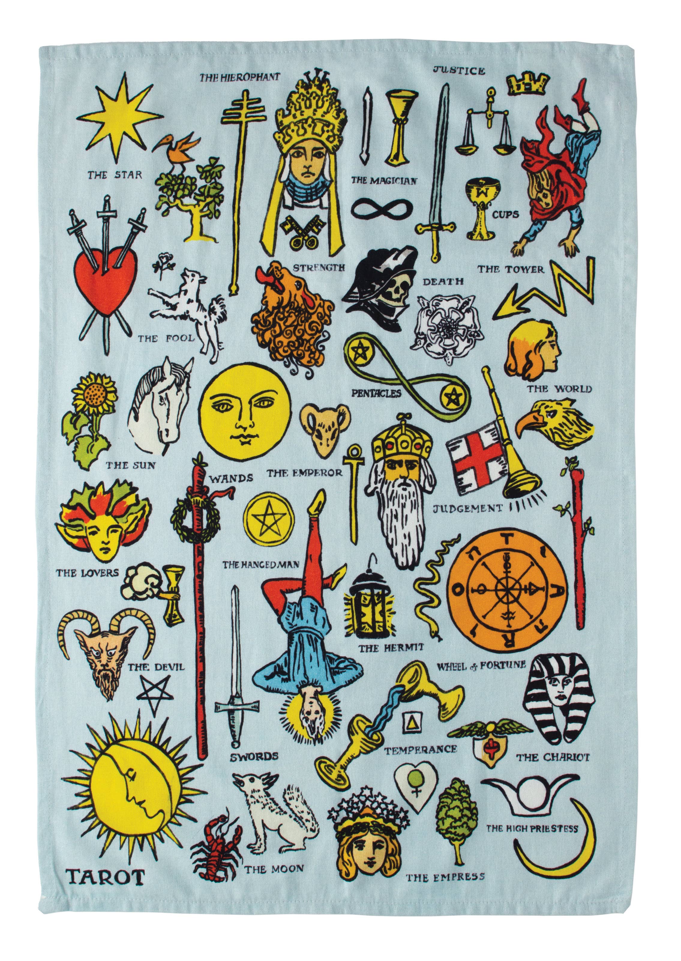 Unemployed Philosophers Guild - Wholesale Tea Towel - Tarot Towel1