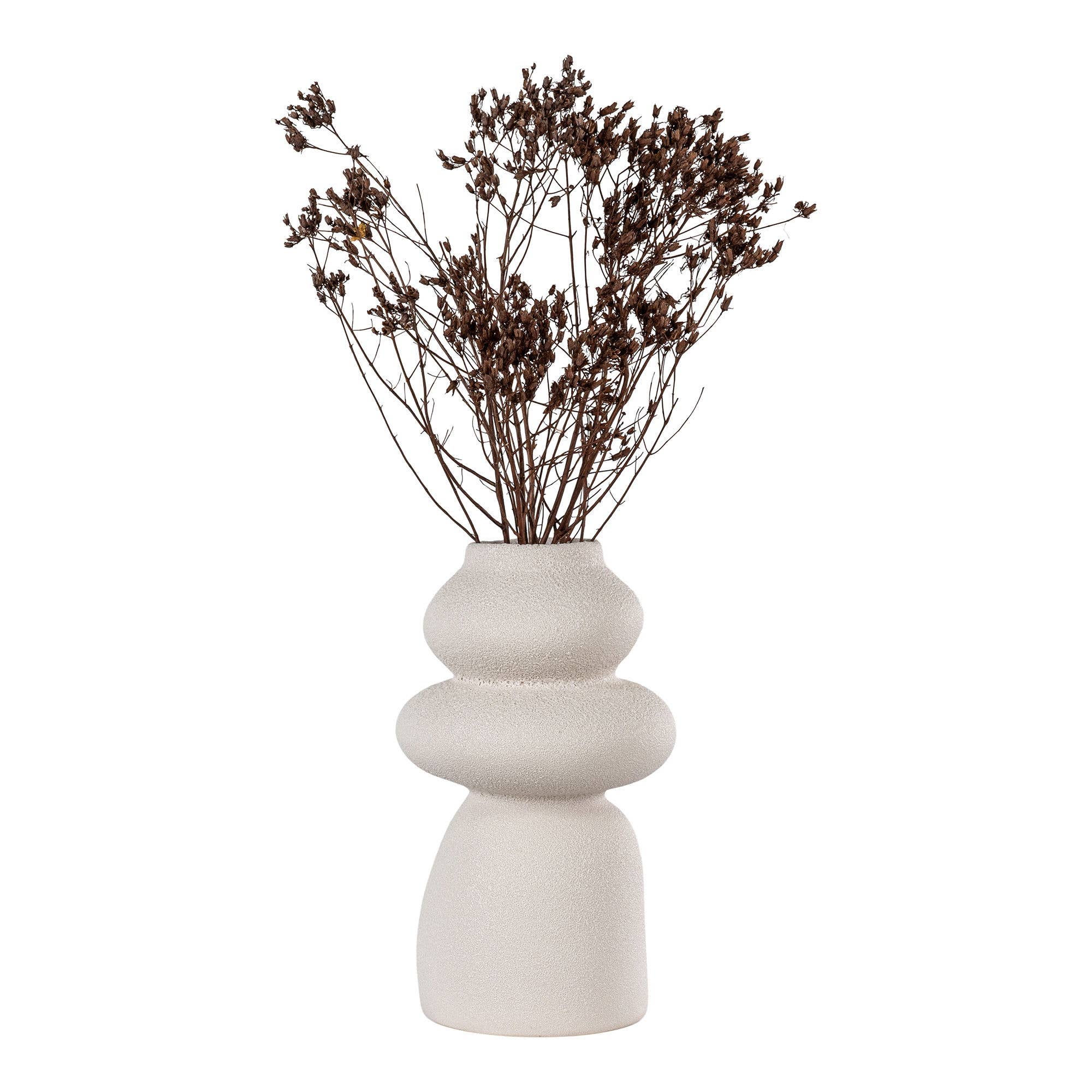 Beige Vase Beige. Round. Ø14.5x26.5 cm for wholesale on Faire3