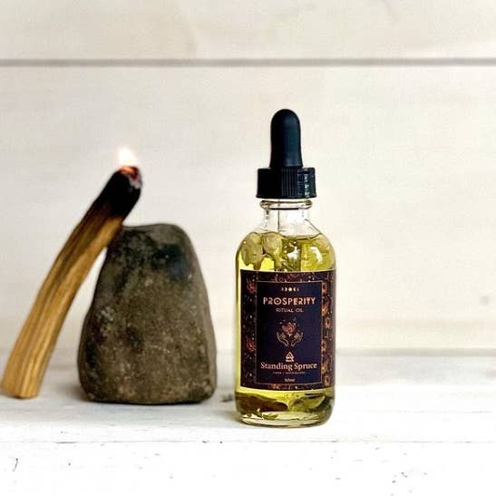 Standing Spruce - Wholesale Meditation Supplies - Prosperity Ritual Oil1