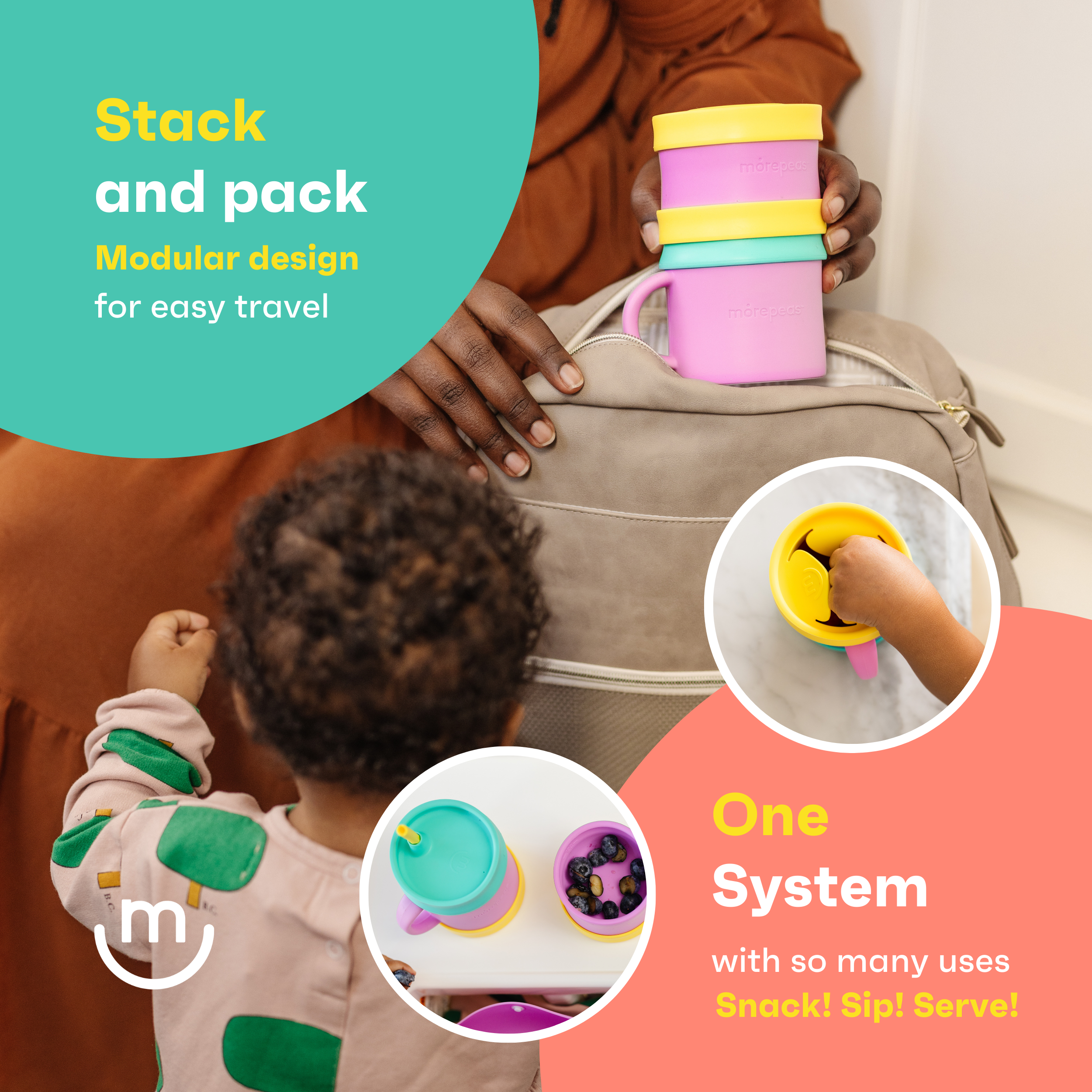 morepeas - Wholesale Feeding Set - Baby - Snack Stack Gift Set7