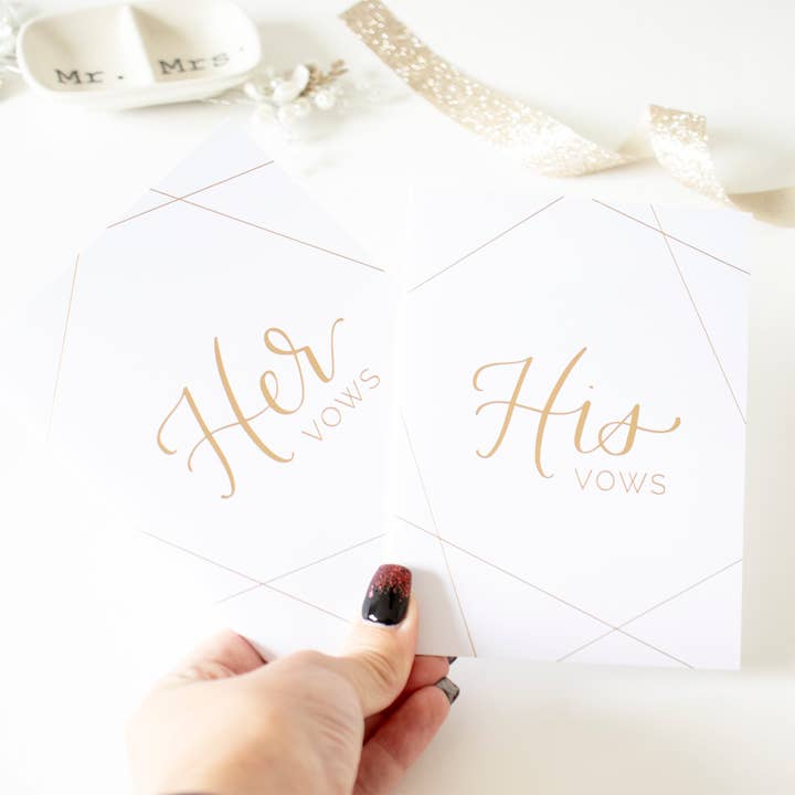 bloom daily planners - Wholesale Journal/Diary - Modern Minimal Wedding Vow Book Set6