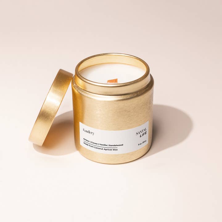 Kandlery - Wholesale Jar/Filled Candle - Santal Life | Amber Sandalwood | BEST SELLER | Luxury Candle