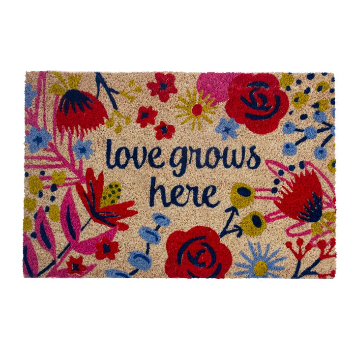 Kärleken Växer Här Kokosmatta för wholesale av Entryways