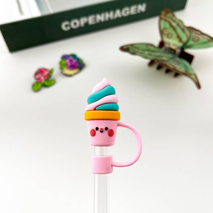 SoapElenGlen - Wholesale Jug - Pink Ice Cream Straw Topper2