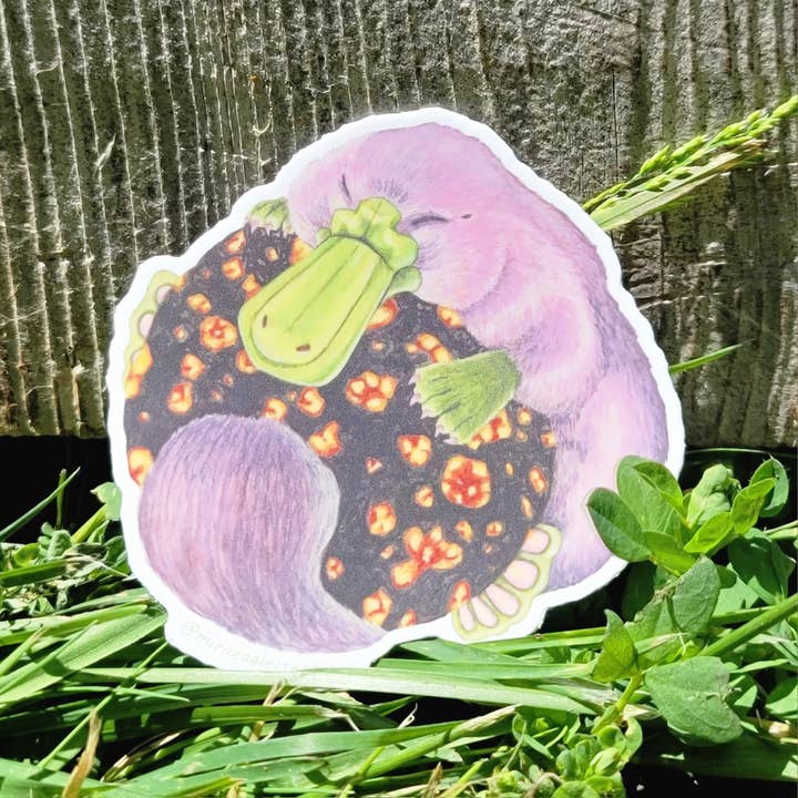 Mira Eagle Creations - Wholesale Phone & Laptop Stickers - Snuffles the Plat Vinyl Sticker2