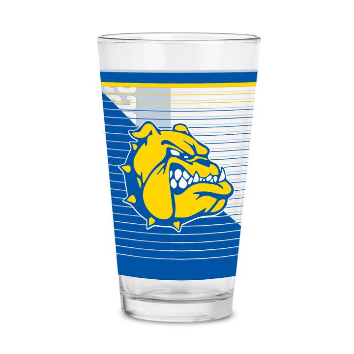 NCAA Jarvis Christian Bulldogs16 oz Pint Glasses for wholesale by Rico Industries