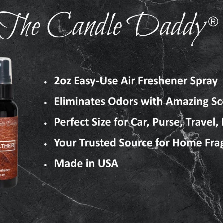 The Candle Daddy - Wholesale Air Freshener - Leather 2fl oz Air Freshener Spray - New Car, Boots, Cowboy1