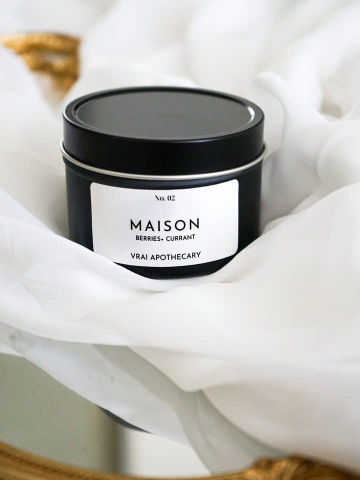 Tin Candle - Maison for wholesale by Vrai Apothecary