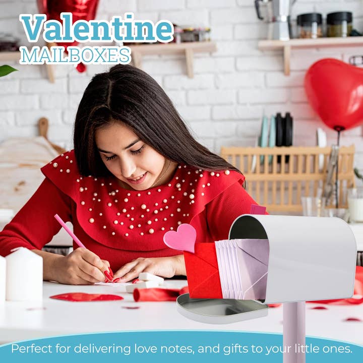 4E's Novelty - Wholesale Toy Set - Kids - 4E's Novelty 9" Tinplate Mailbox Toy for Kids – Durable Play Mailbox for Outdoor Adventures & Creative Fun5