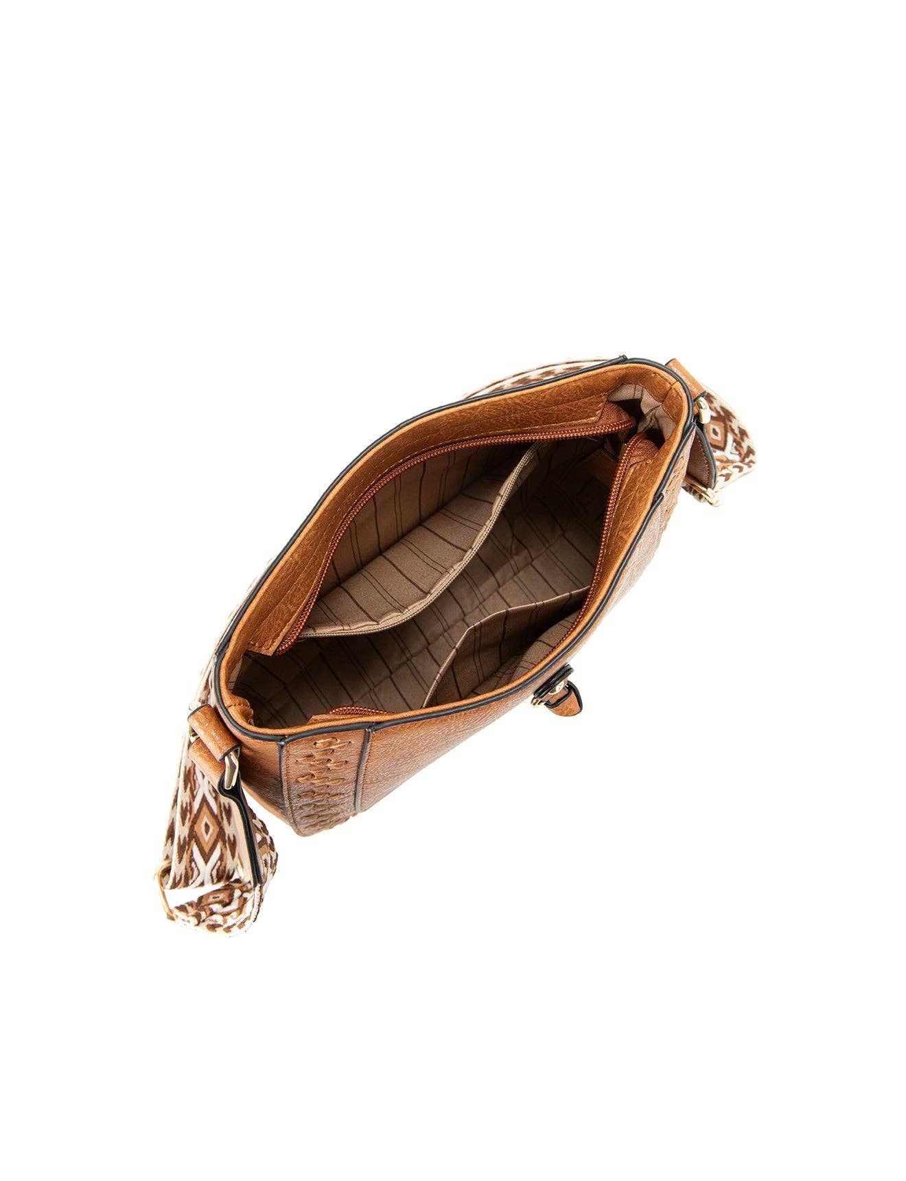 Tan ROCHELLE VEGAN SHOULDER/XBODY BAG- XB-2361-TAN- NEW IN for wholesale on Faire5