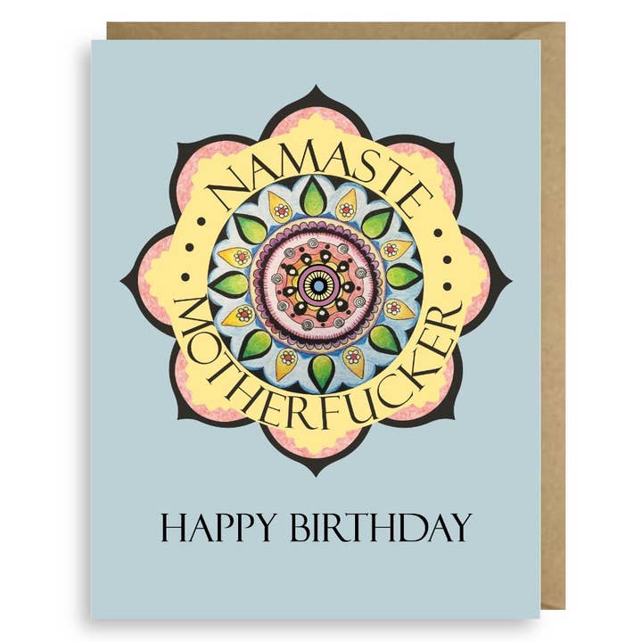 Namaste Motherfucker Card för wholesale av Second Story Cards