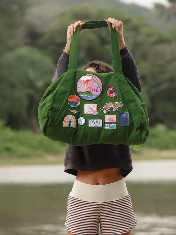 Patched Up Duffel Bag for wholesale by Wings Hawaii