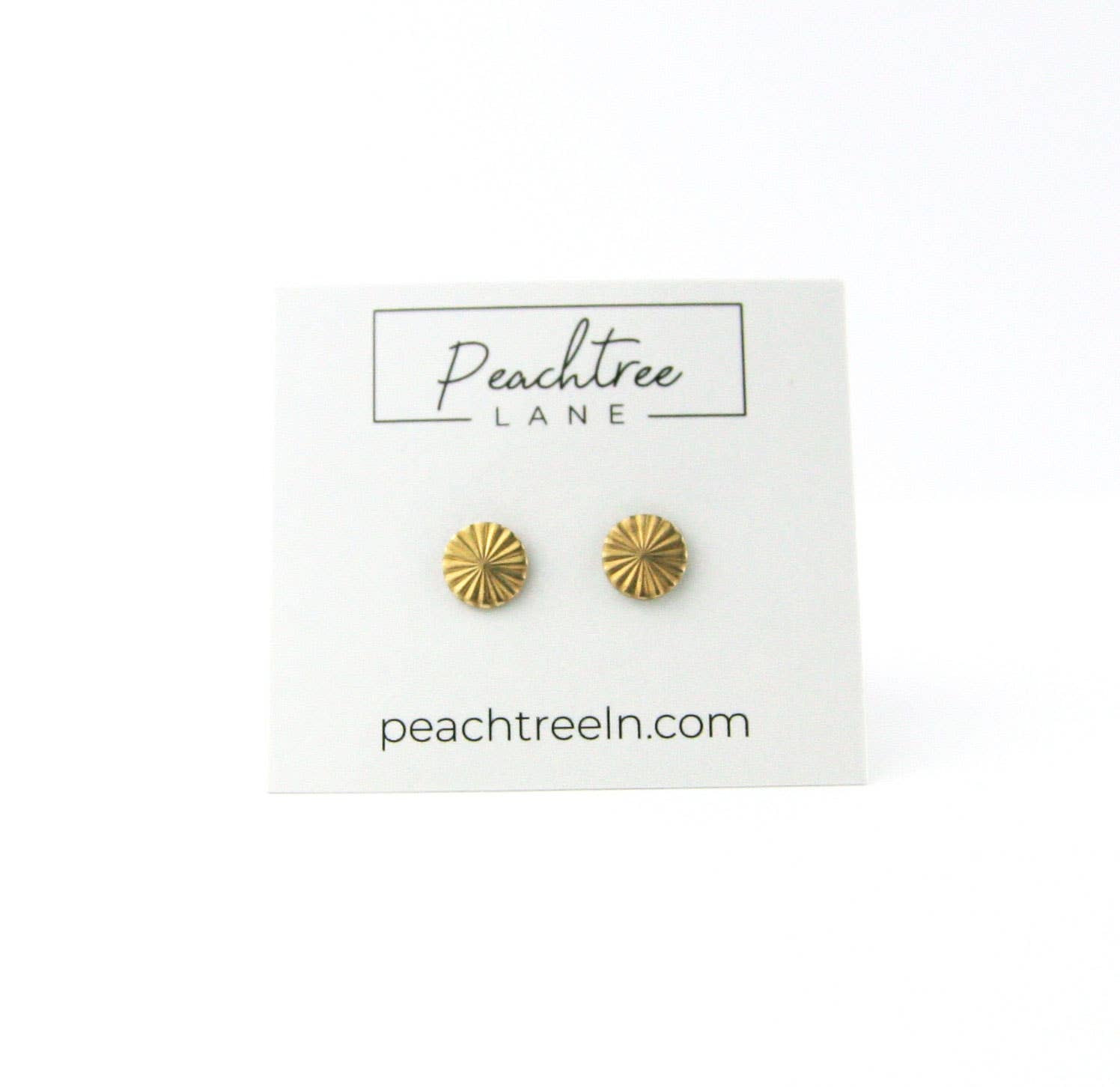 Peachtree Lane Co. - Wholesale Stud/Post Earrings - Sunburst Brass Earrings
