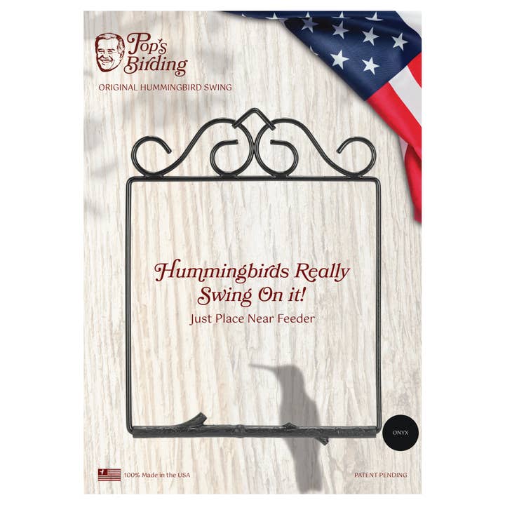 Hummingbird Swing, Original Assorted Colors for wholesale by Pop's Birding