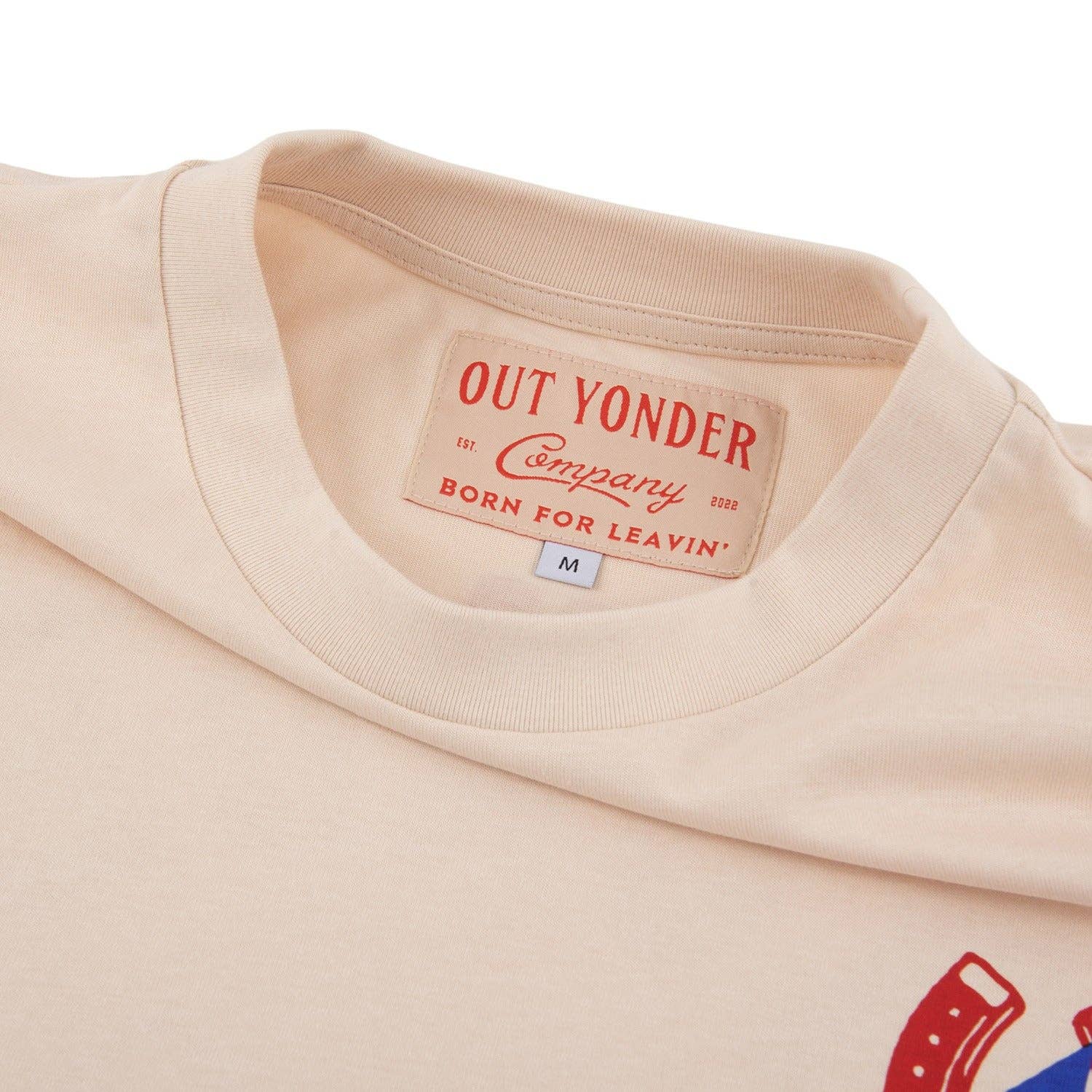 Out Yonder - Wholesale Screen Printed T-Shirt - Unisex - Get Lost Boxy Tee (Natural)3