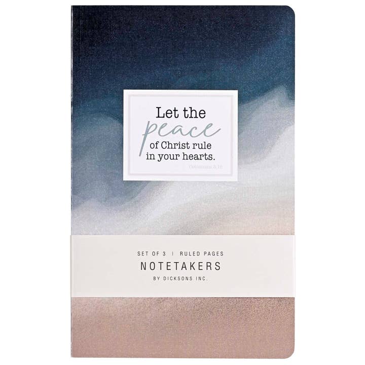 Anteckningsblock Låt Kristi Frid Råda Set om 3 för wholesale av Dicksons