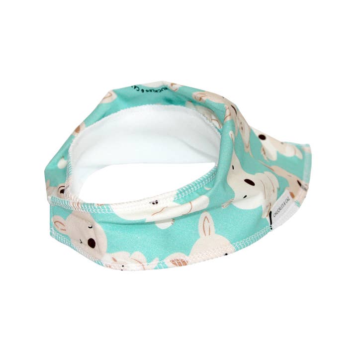 Chuckles & Caz - Wholesale Bib - Baby - Aqua Koala & Kangaroo Dribble Bib