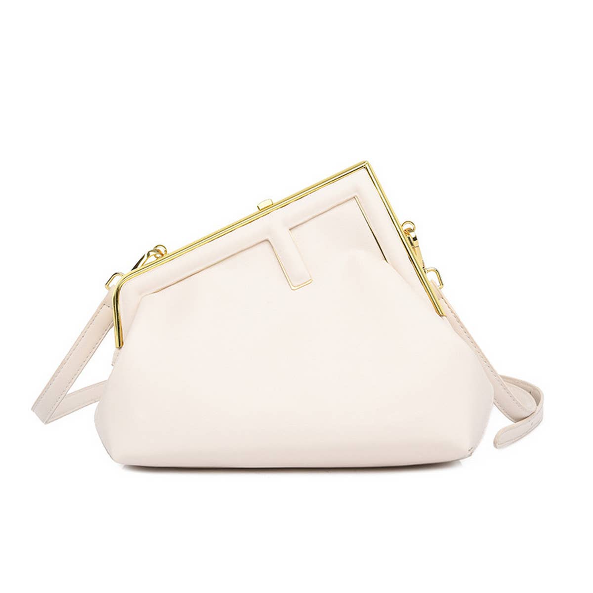 ACCITY - Wholesale Shoulder Bag - Women's - RETRO SIMPLE METAL CLIP SHOULDER BAG_CWAB15980