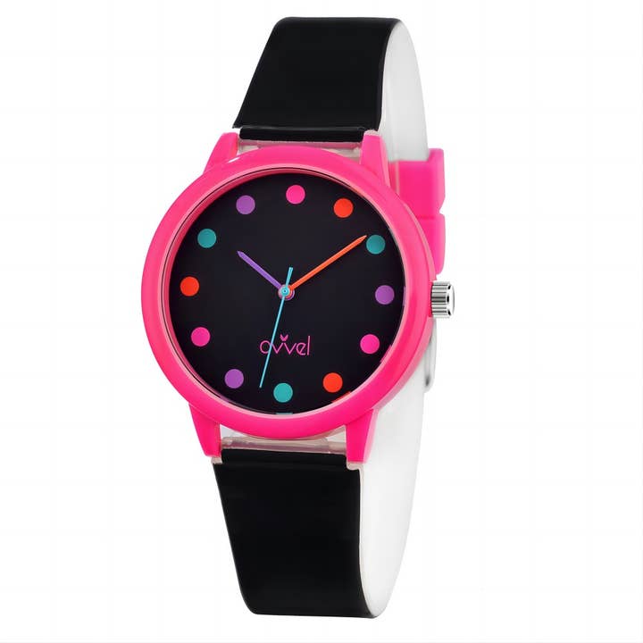 Montre analogique Colorblock pour fille pour la vente par Ovvel Watches