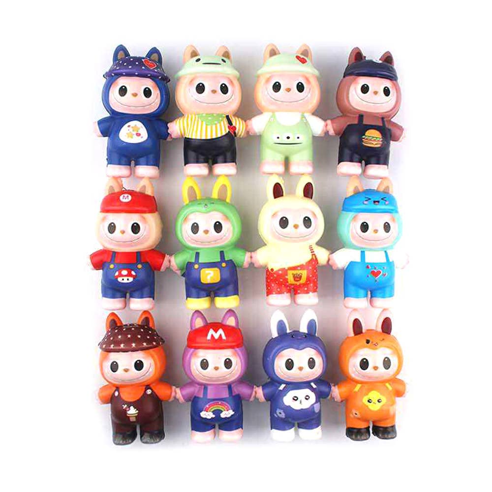 Sensibling Corp. - Vendita all'ingrosso Set di giocattoli - Bambini - 12PCS - Giocattoli Squishy Figure Coniglietto Mostro Carino1
