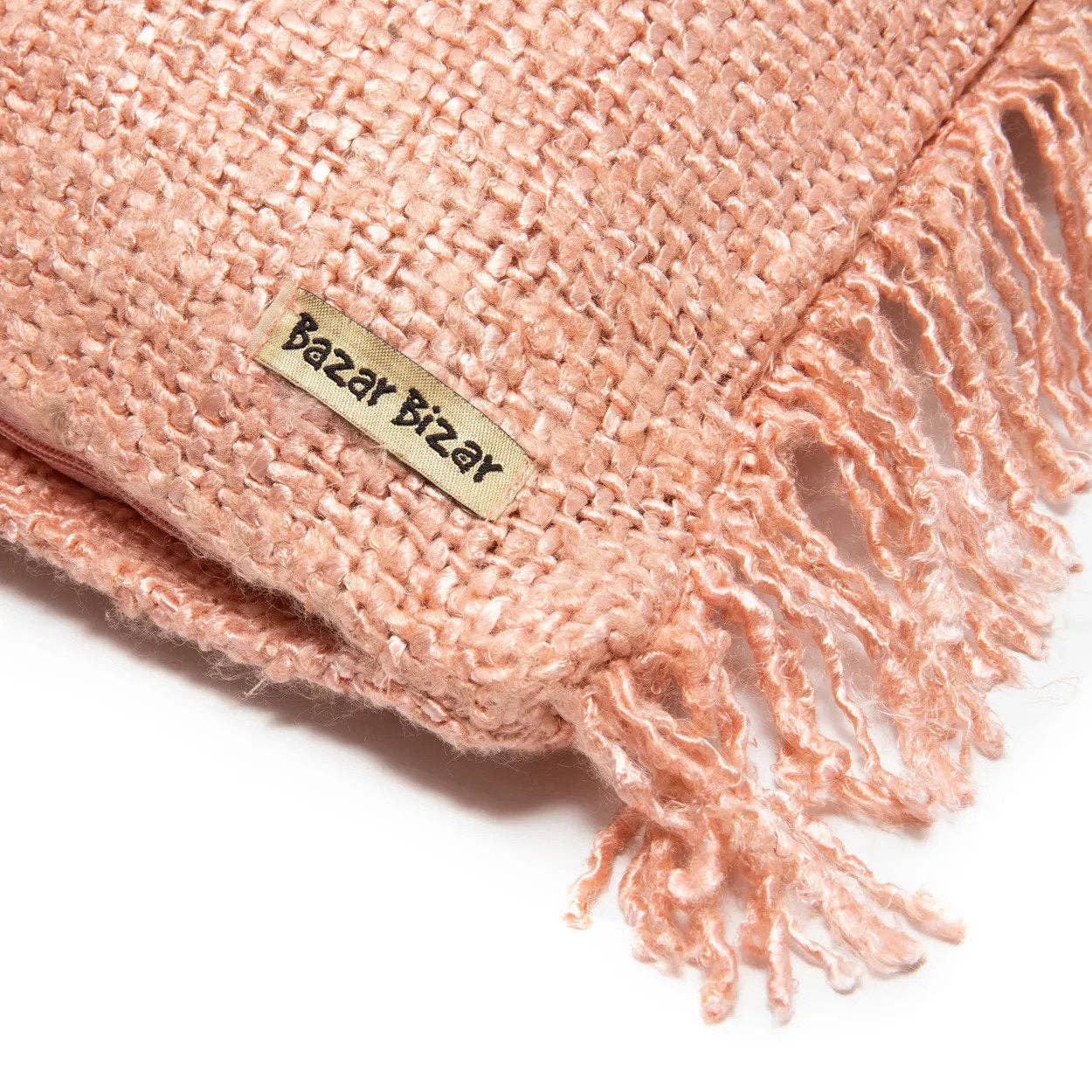 Bazar Bizar Living – wholesale Throw pillow cover – The Oh My Gee Cushion Cover - Salmon Pink - 40x405