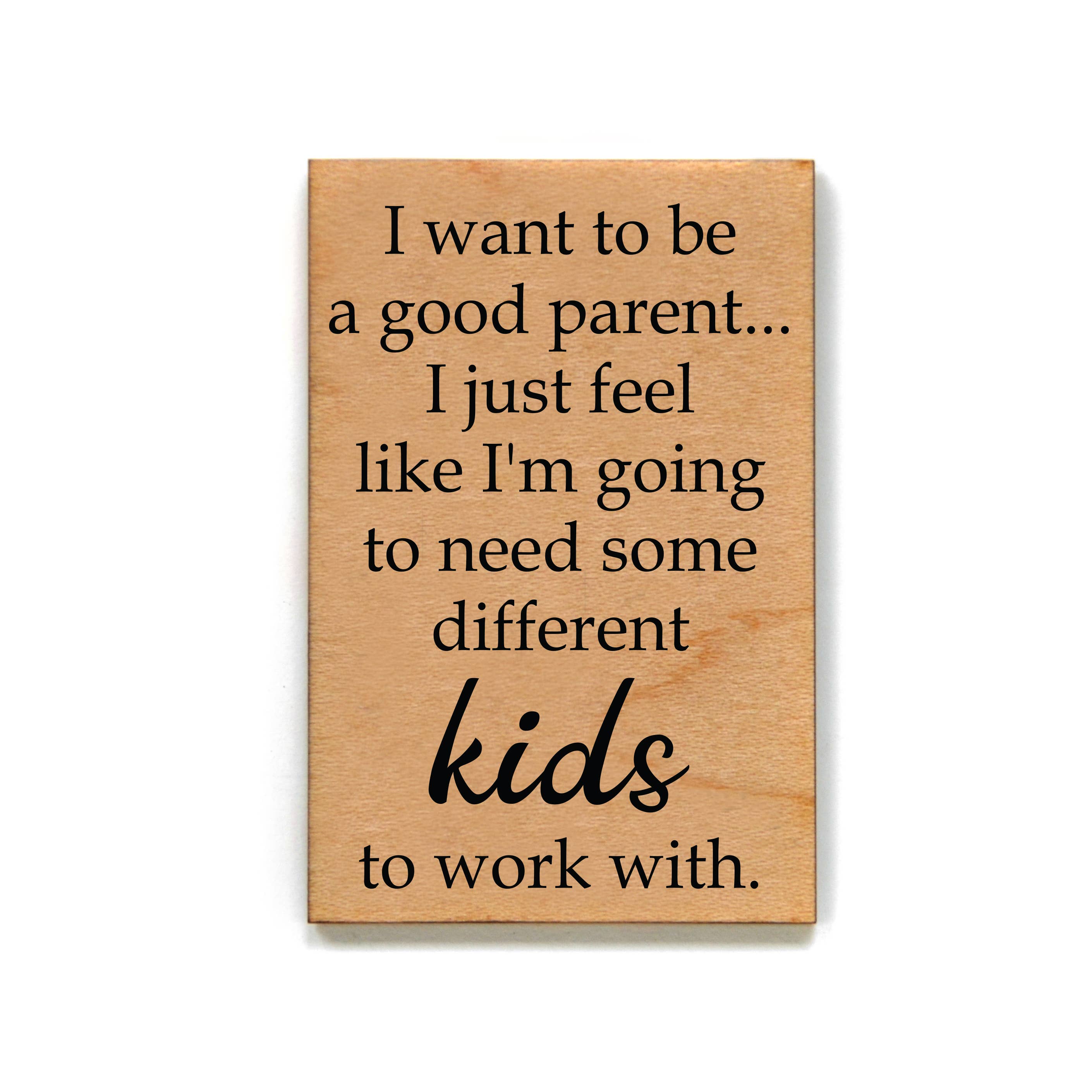 Driftless Studios - Wholesale Magnet - Magnet - I Want To Be A Good Parent... - XM025