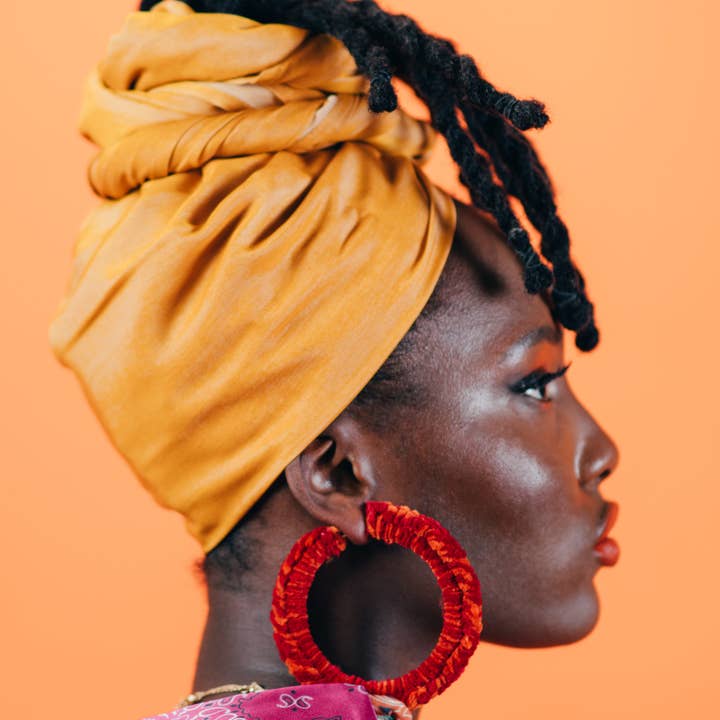 Seraphtive LLC - Wholesale Hoop Earrings - Sunset Hoops in Lava Red