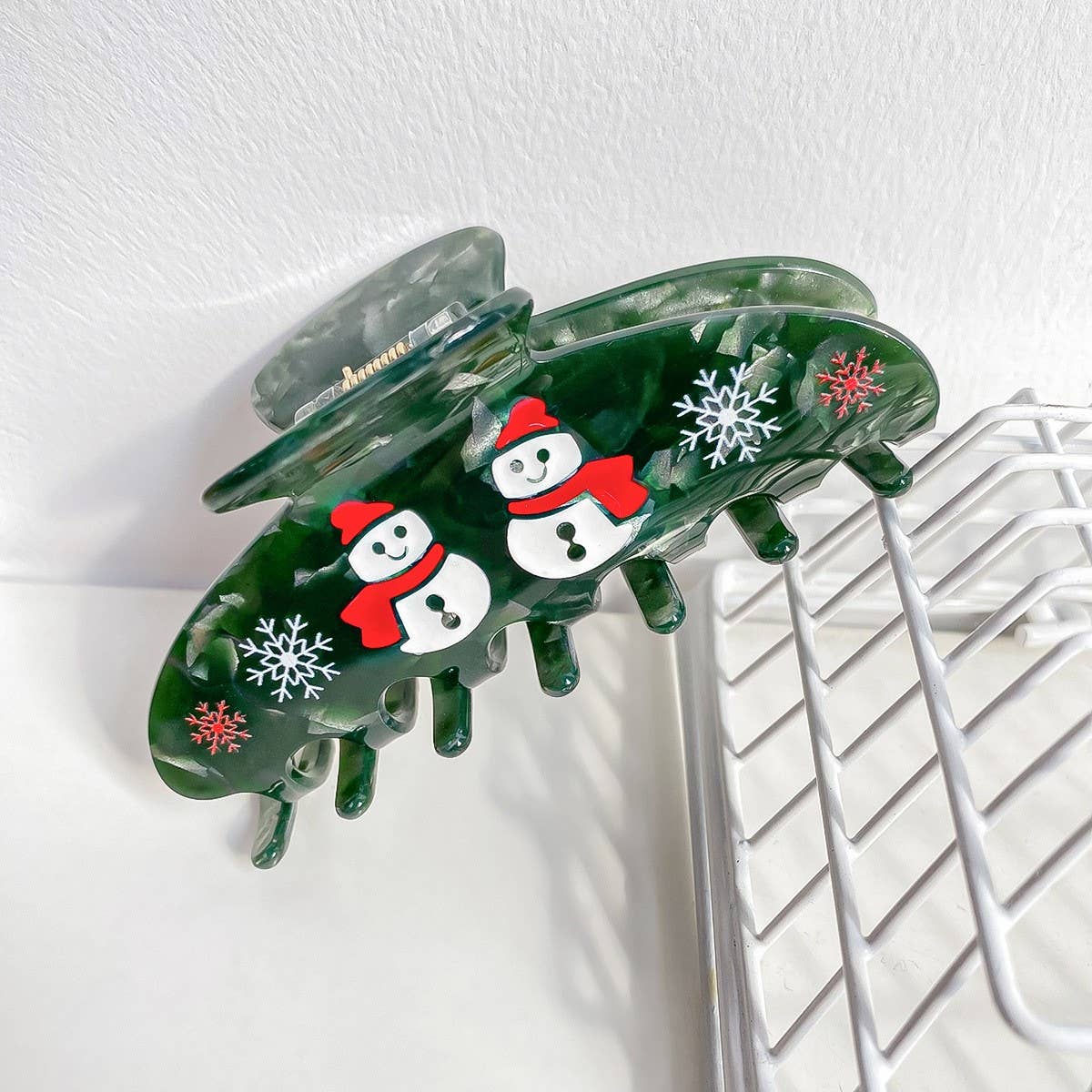 ACCITY - Wholesale Hair Clip - Women's - Gingerbread Man Hair Claw, Xmas Cartoon Bun Clip_CWAHA15981
