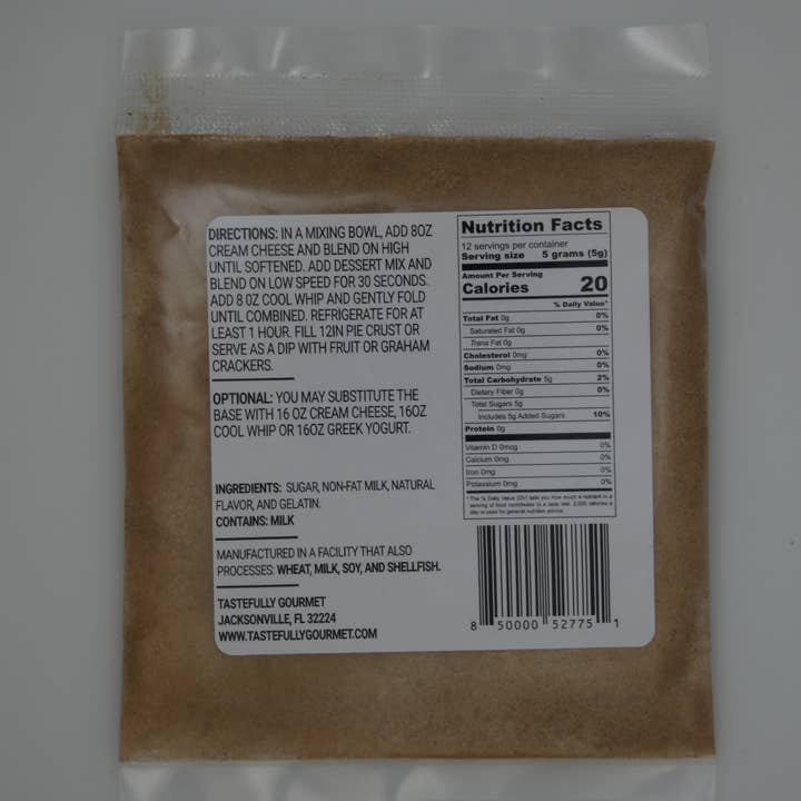 Tastefully Gourmet - Wholesale Cake Mix - Cinn A Bun No bake Cheesecake1