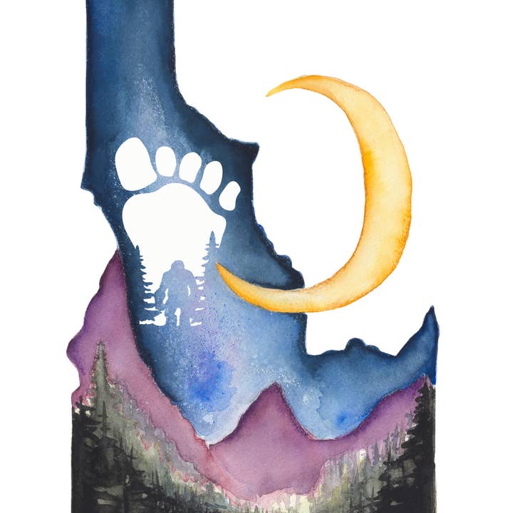 "The Night Wanderer" Idaho Print for wholesale by Beth Suter Art