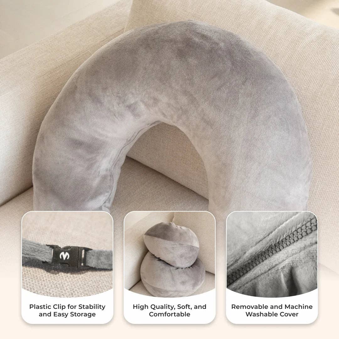Valari - Wholesale Travel Pillow - Standard Pillow - Grey3