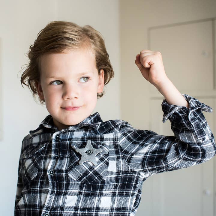 Spilla dello sceriffo Cuirly per la vendita all'ingrosso da parte di Comme Bonjour